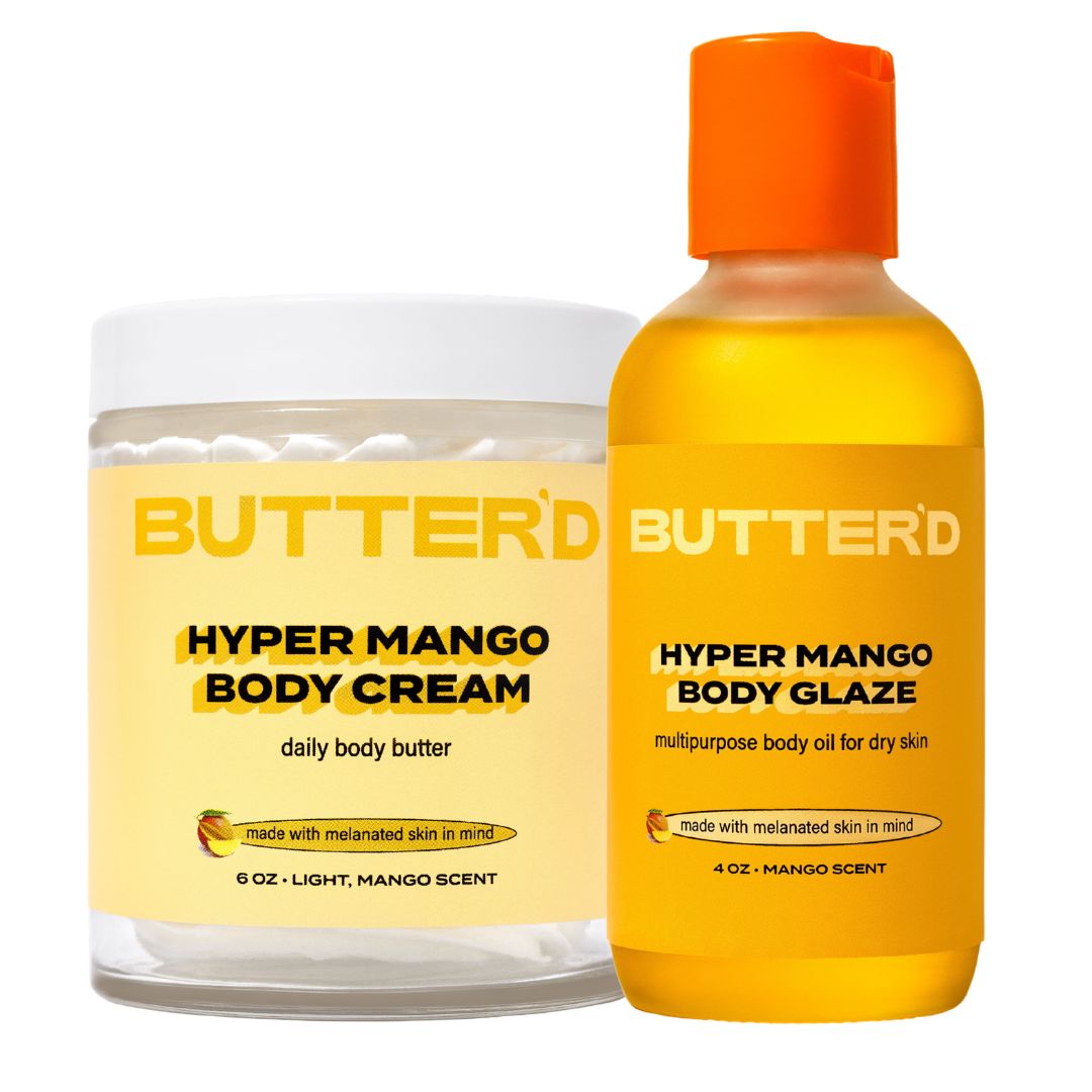 Hyper Lotion Mango Glow Combo: 1 Hyper Mango Body Cream (6 oz), 1 Hyper Mango Body ...